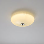 Vatalel Plafonnier en Verre Ondulé Ivoire Art Nordique - Neutralighting