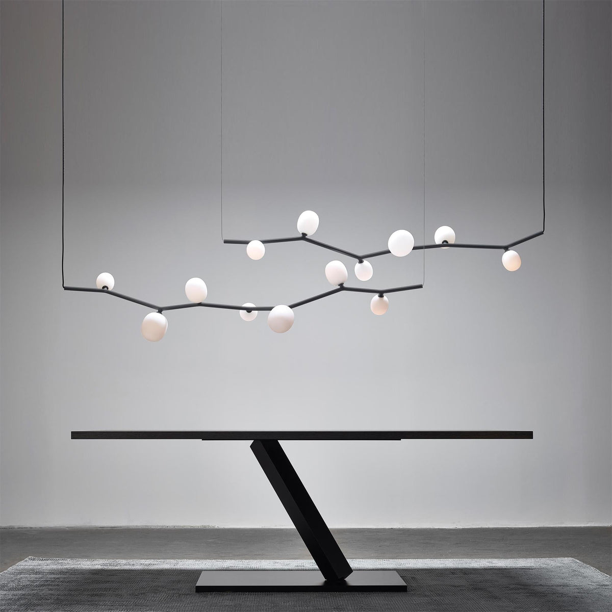 Evmirion Suspension Horizontale Verre Moderne - Neutralighting