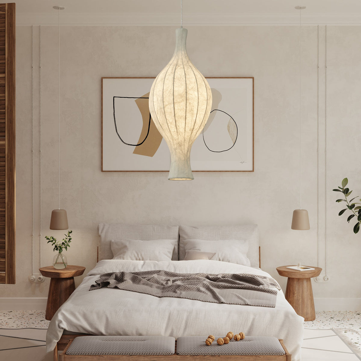 Orvelion Suspension en Soie de Mûrier Organique - Neutralighting