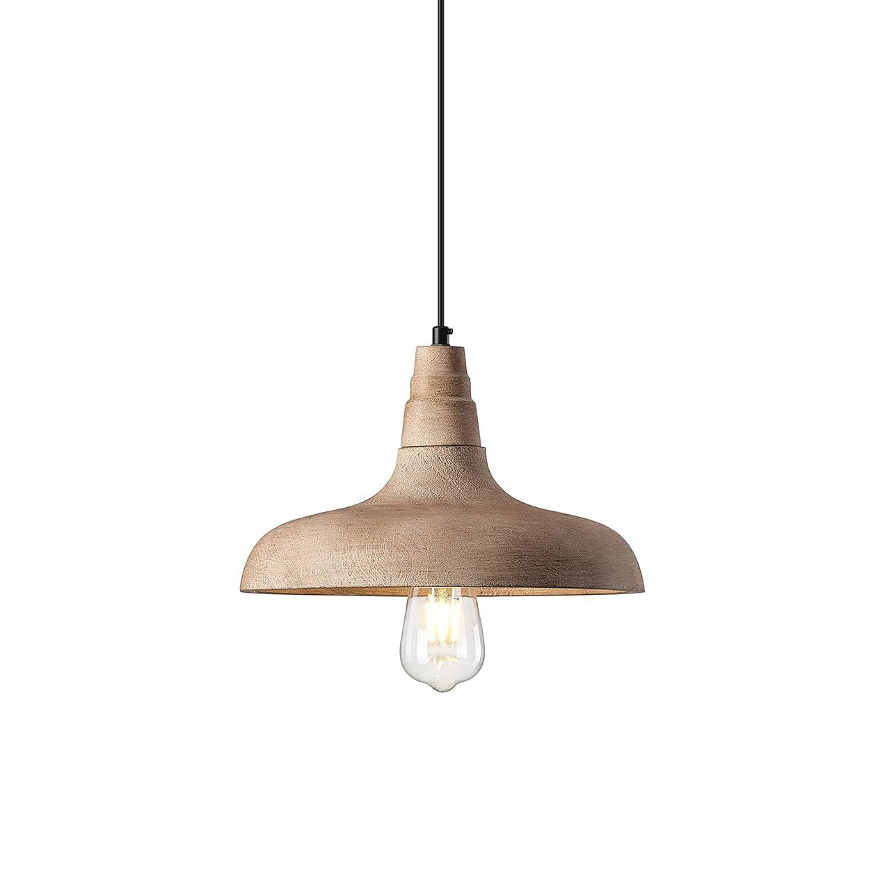 Acarira Lampe Pendentive Métal Bois Naturel - Neutralighting