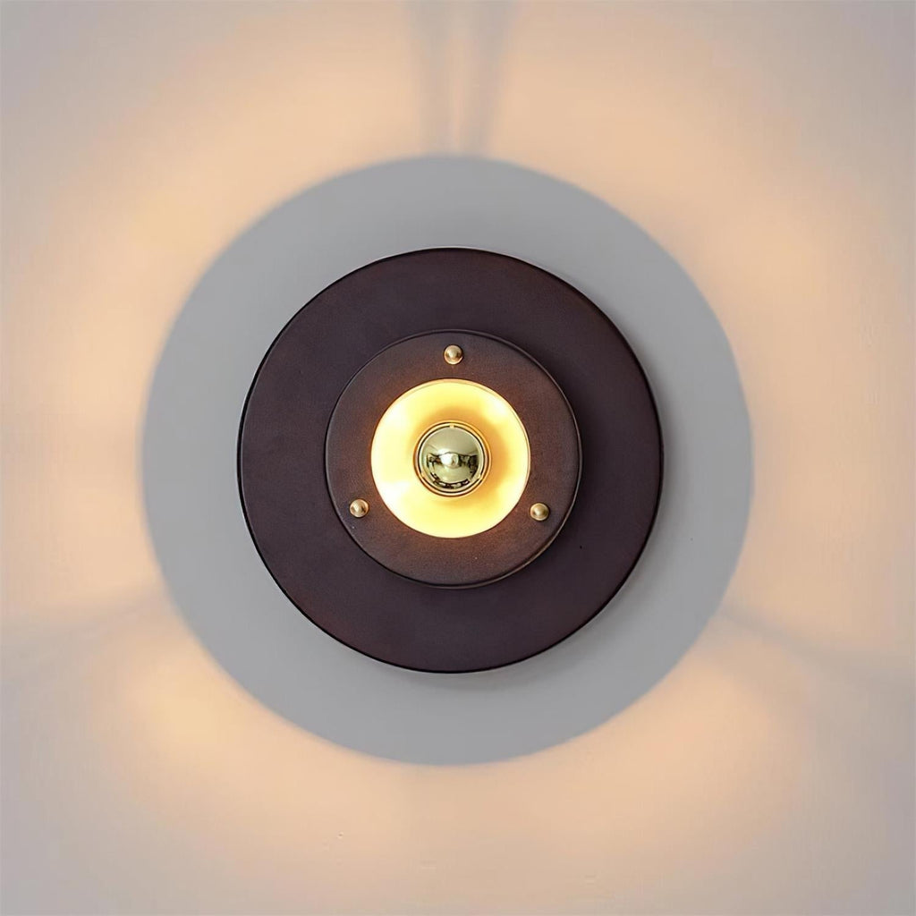 Jaima Applique Murale Anneau en Bois de Caoutchouc Or - Neutralighting