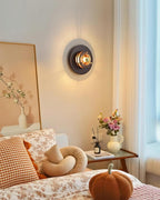 Jaima Applique Murale Anneau en Bois de Caoutchouc Or - Neutralighting