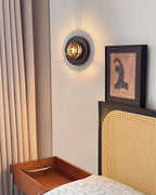 Jaima Applique Murale Anneau en Bois de Caoutchouc Or - Neutralighting