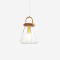Jars Lampe Pendante Verre Bois Minimaliste - Neutralighting