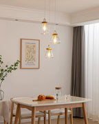 Jars Lampe Pendante Verre Bois Minimaliste - Neutralighting
