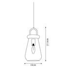 Jars Lampe Pendante Verre Bois Minimaliste - Neutralighting