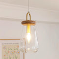 Jars Lampe Pendante Verre Bois Minimaliste - Neutralighting