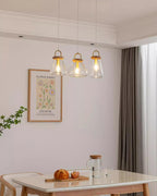 Jars Lampe Pendante Verre Bois Minimaliste - Neutralighting
