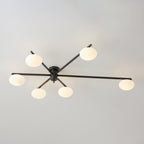 Lustra Plafonnier Noir Blanc Verre - Neutralighting