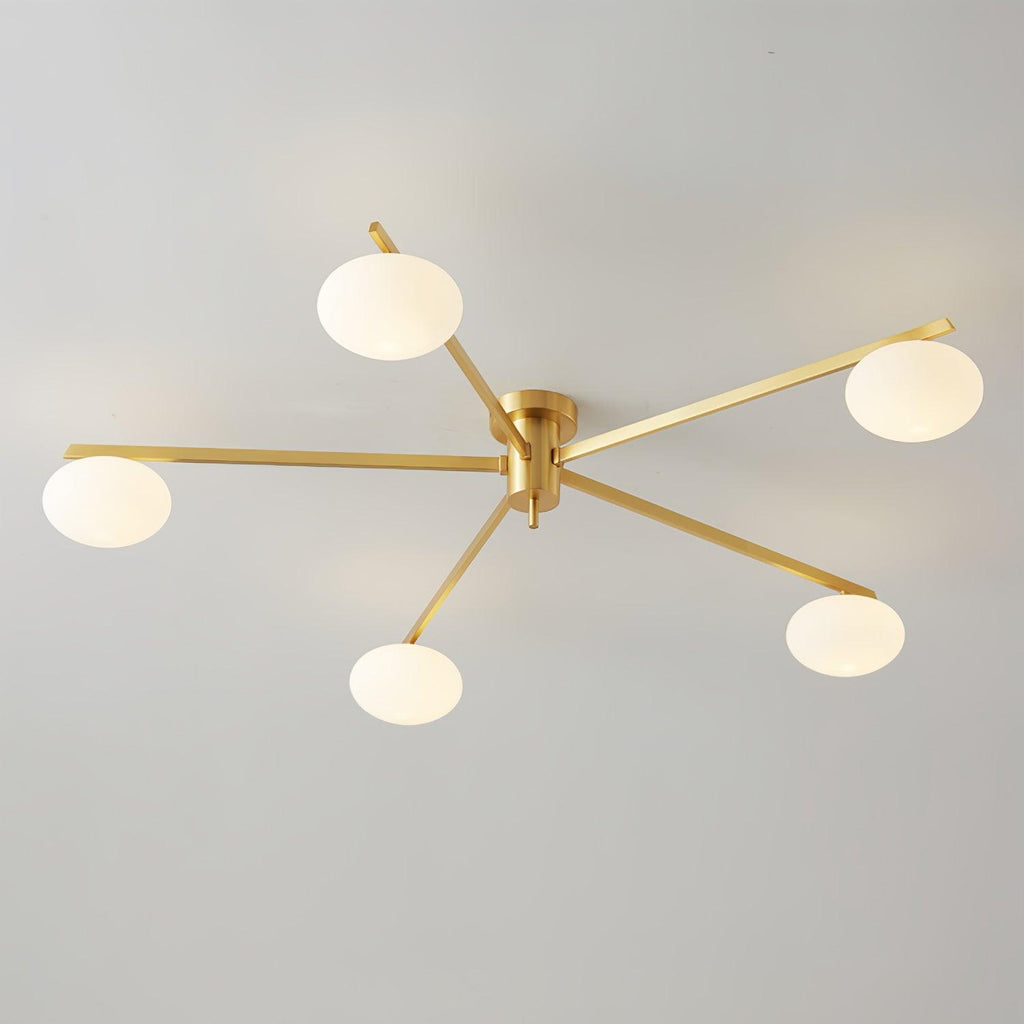 Lustra Plafonnier Noir Blanc Verre - Neutralighting