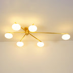 Lustra Plafonnier Noir Blanc Verre - Neutralighting