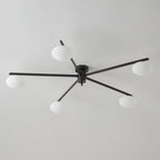 Lustra Plafonnier Noir Blanc Verre - Neutralighting