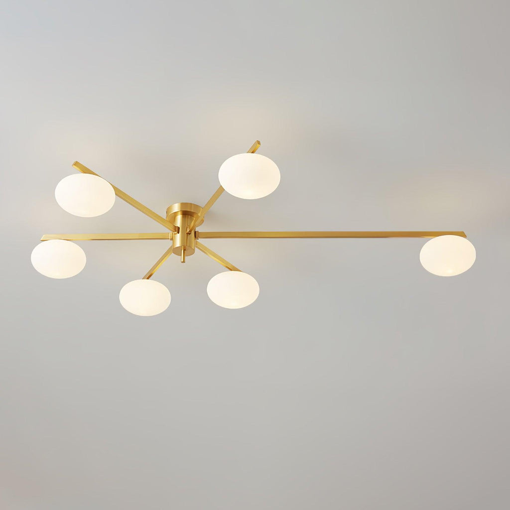 Lustra Plafonnier Noir Blanc Verre - Neutralighting