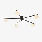 Lustra Plafonnier Noir Blanc Verre - Neutralighting