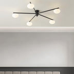 Lustra Plafonnier Noir Blanc Verre - Neutralighting