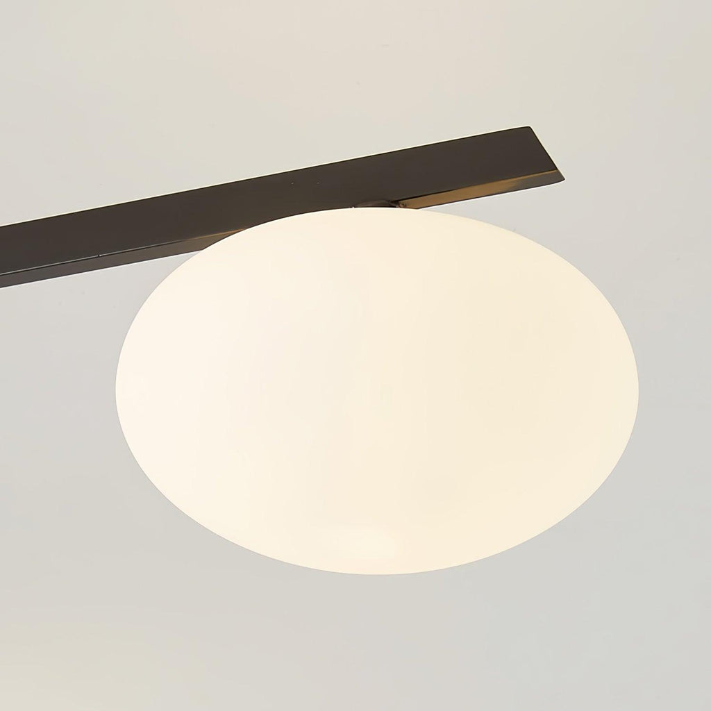 Lustra Plafonnier Noir Blanc Verre - Neutralighting
