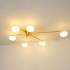 Lustra Plafonnier Noir Blanc Verre - Neutralighting