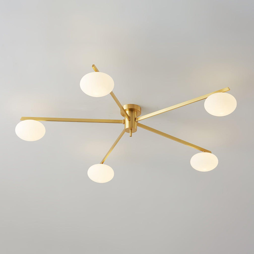 Lustra Plafonnier Noir Blanc Verre - Neutralighting