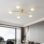 Lustra Plafonnier Noir Blanc Verre - Neutralighting