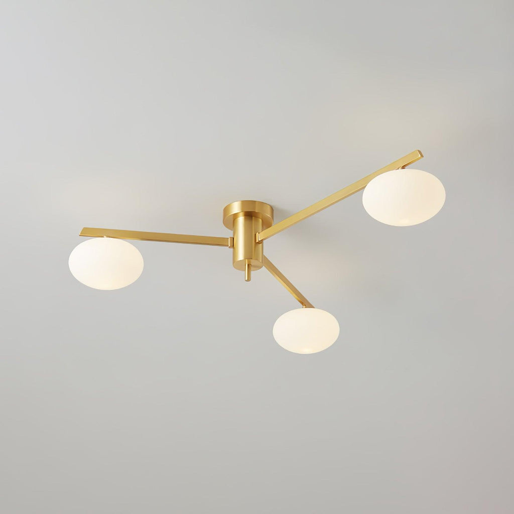 Lustra Plafonnier Noir Blanc Verre - Neutralighting