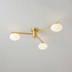 Lustra Plafonnier Noir Blanc Verre - Neutralighting