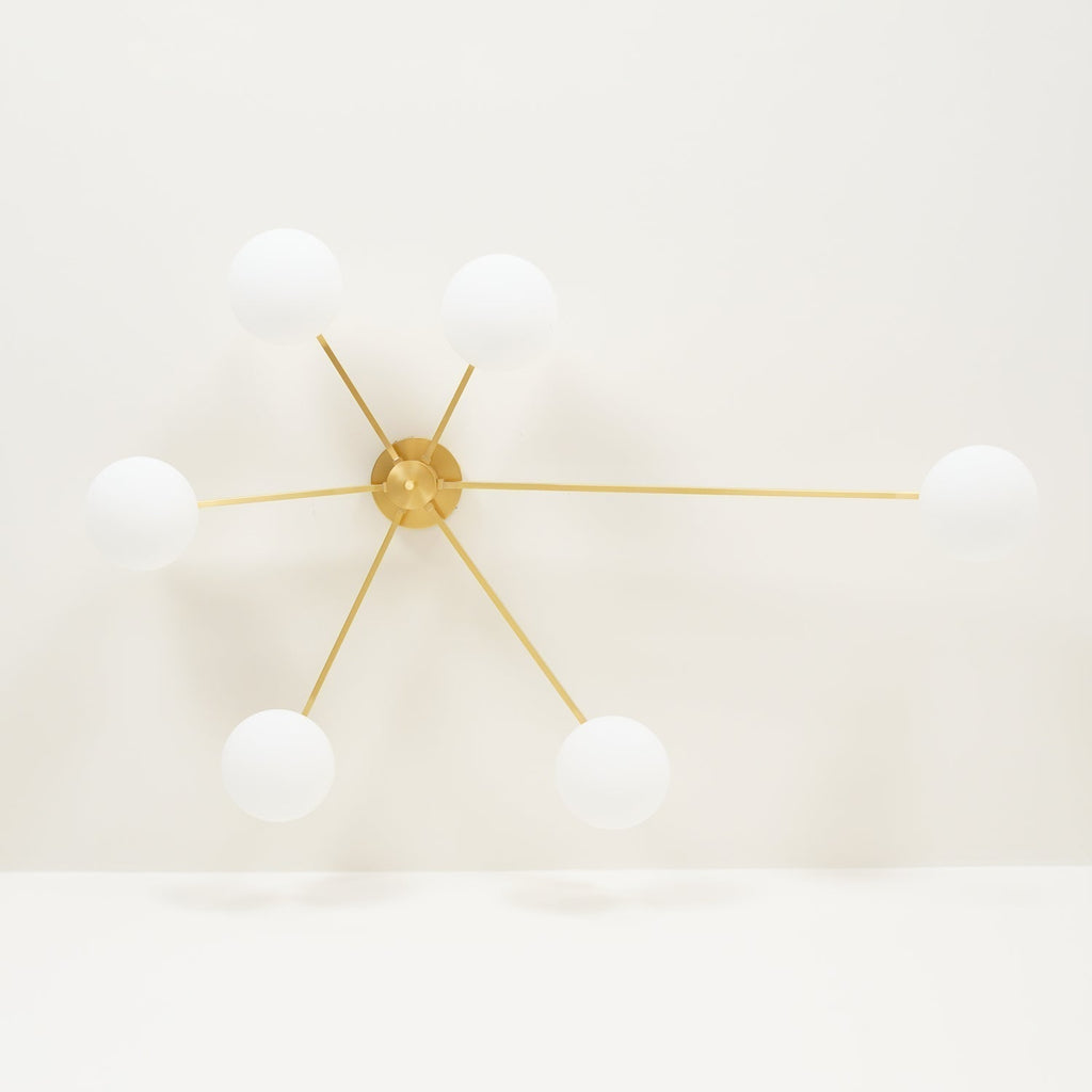 Lustra Plafonnier Noir Blanc Verre - Neutralighting