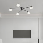 Lustra Plafonnier Noir Blanc Verre - Neutralighting