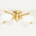Lustra Plafonnier Noir Blanc Verre - Neutralighting