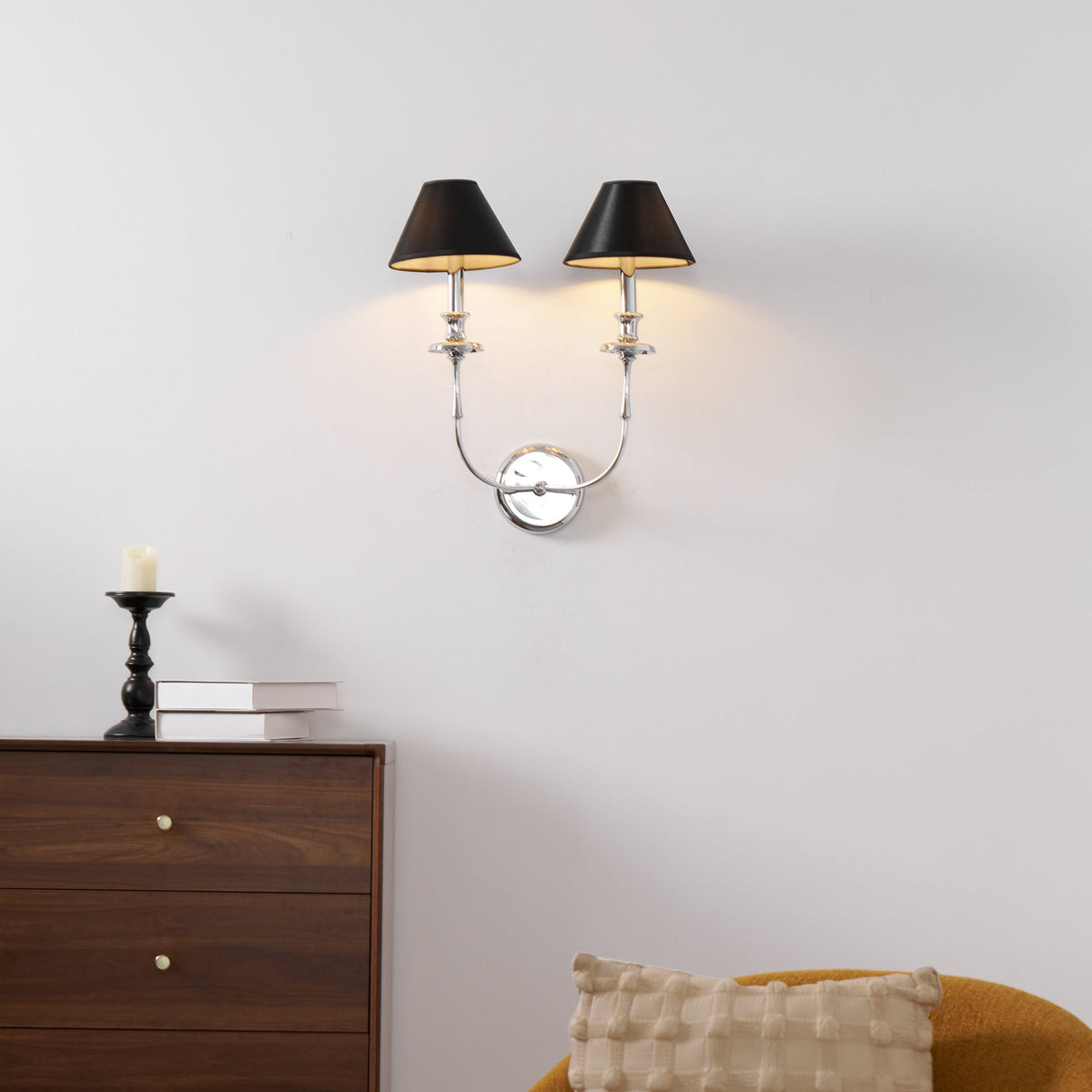 Vedoror Applique Murale Tissu Laiton Industriel Vintage - Neutralighting