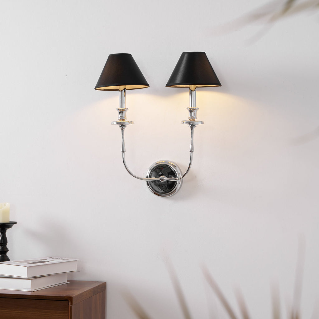 Vedoror Applique Murale Tissu Laiton Industriel Vintage - Neutralighting