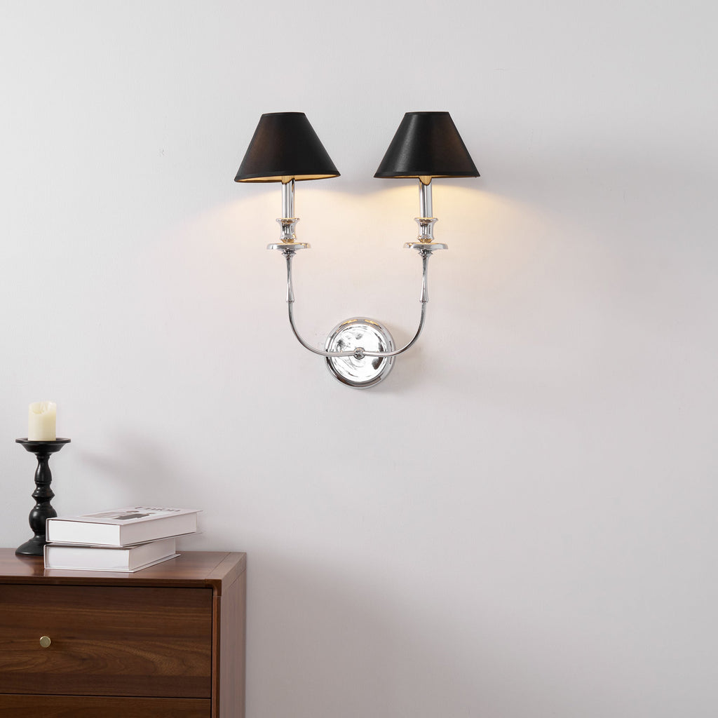 Vedoror Applique Murale Tissu Laiton Industriel Vintage - Neutralighting