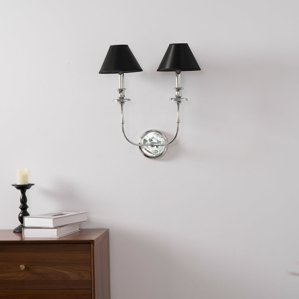 Vedoror Applique Murale Tissu Laiton Industriel Vintage - Neutralighting