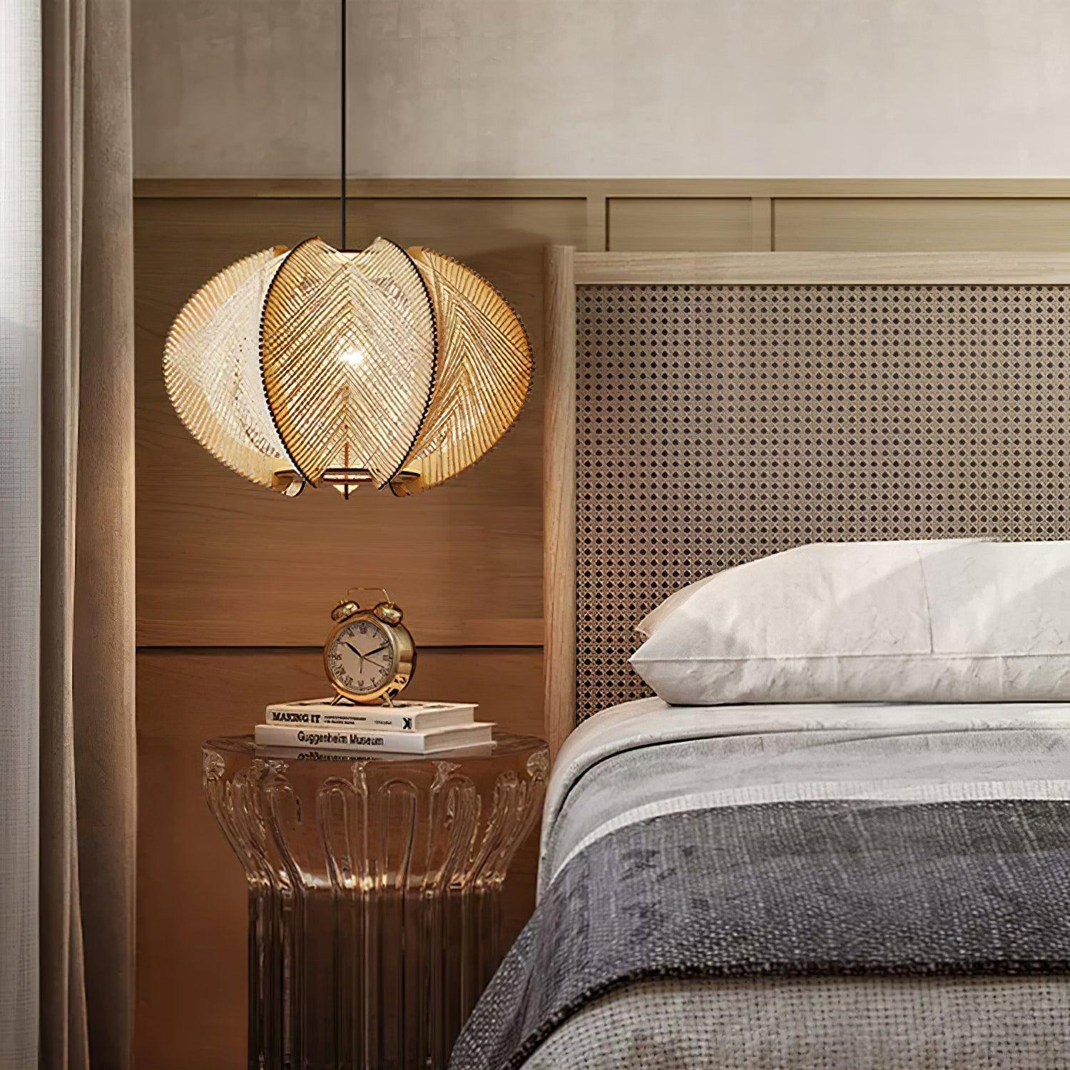 Calyraice Suspension en Bois et Corde de Chanvre - Neutralighting