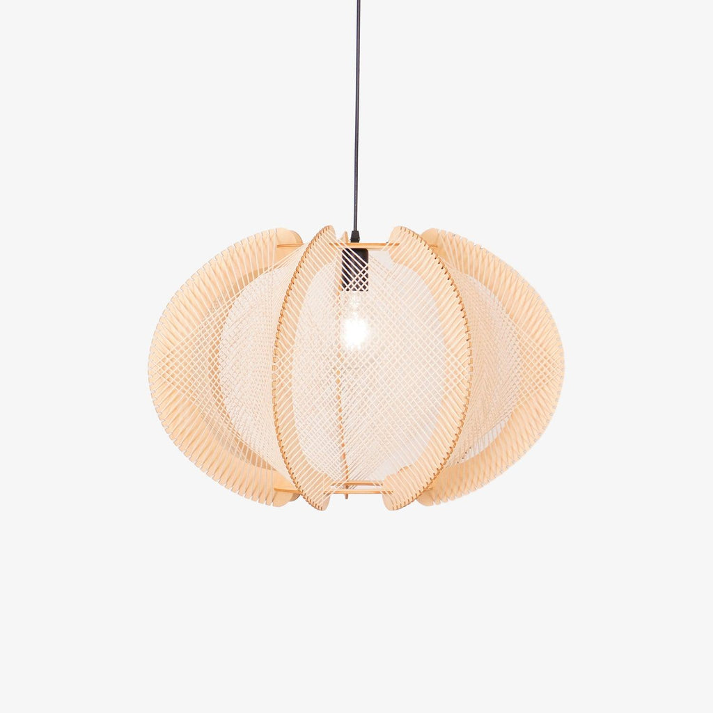 Calyraice Suspension en Bois et Corde de Chanvre - Neutralighting