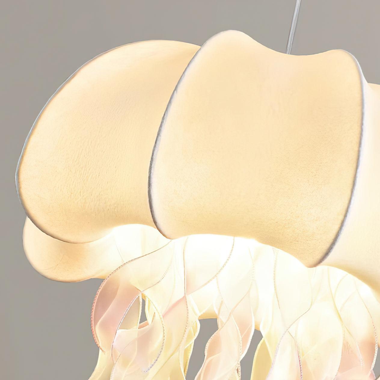 Jellyfish Lampe Pendante Rubans Irisés en Tissu - Neutralighting