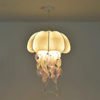 Jellyfish Lampe Pendante Rubans Irisés en Tissu - Neutralighting