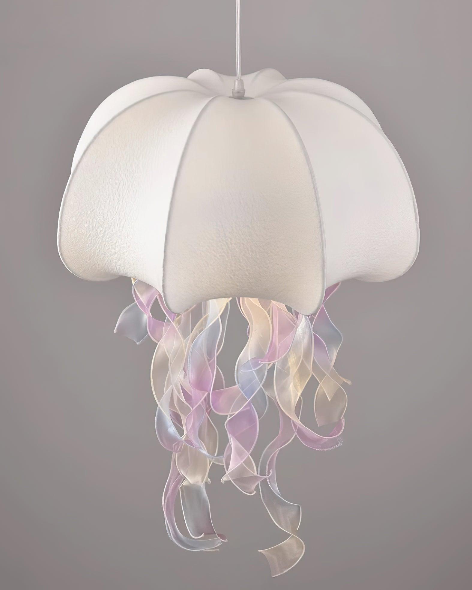 Jellyfish Lampe Pendante Rubans Irisés en Tissu - Neutralighting