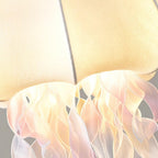Jellyfish Lampe Pendante Rubans Irisés en Tissu - Neutralighting
