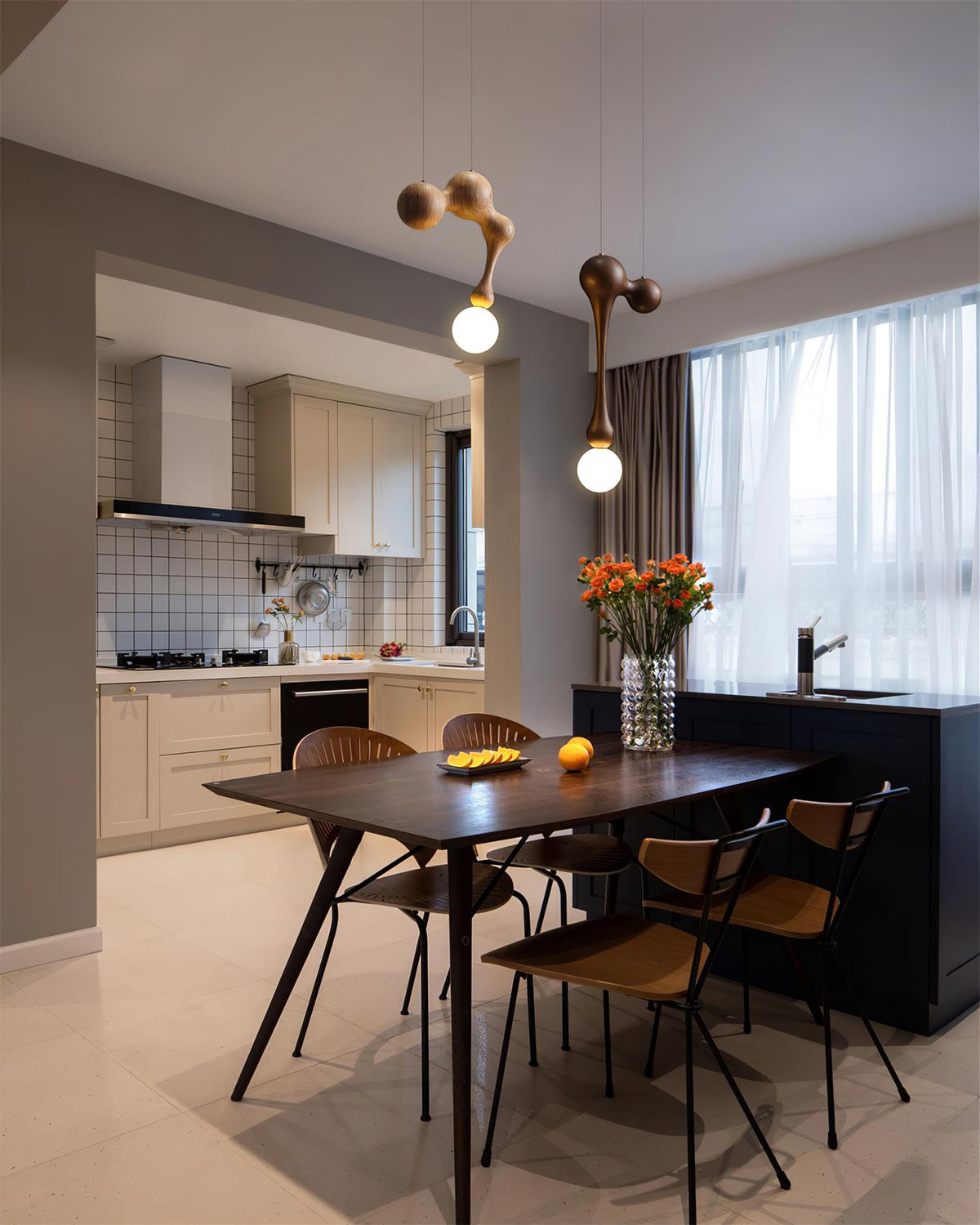 Thaddeus Lampe Pendante en Bois de Luxe - Neutralighting