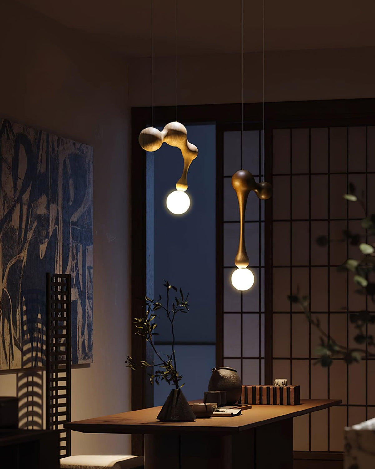 Thaddeus Lampe Pendante en Bois de Luxe - Neutralighting