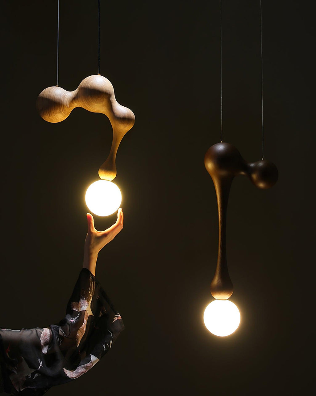 Thaddeus Lampe Pendante en Bois de Luxe - Neutralighting