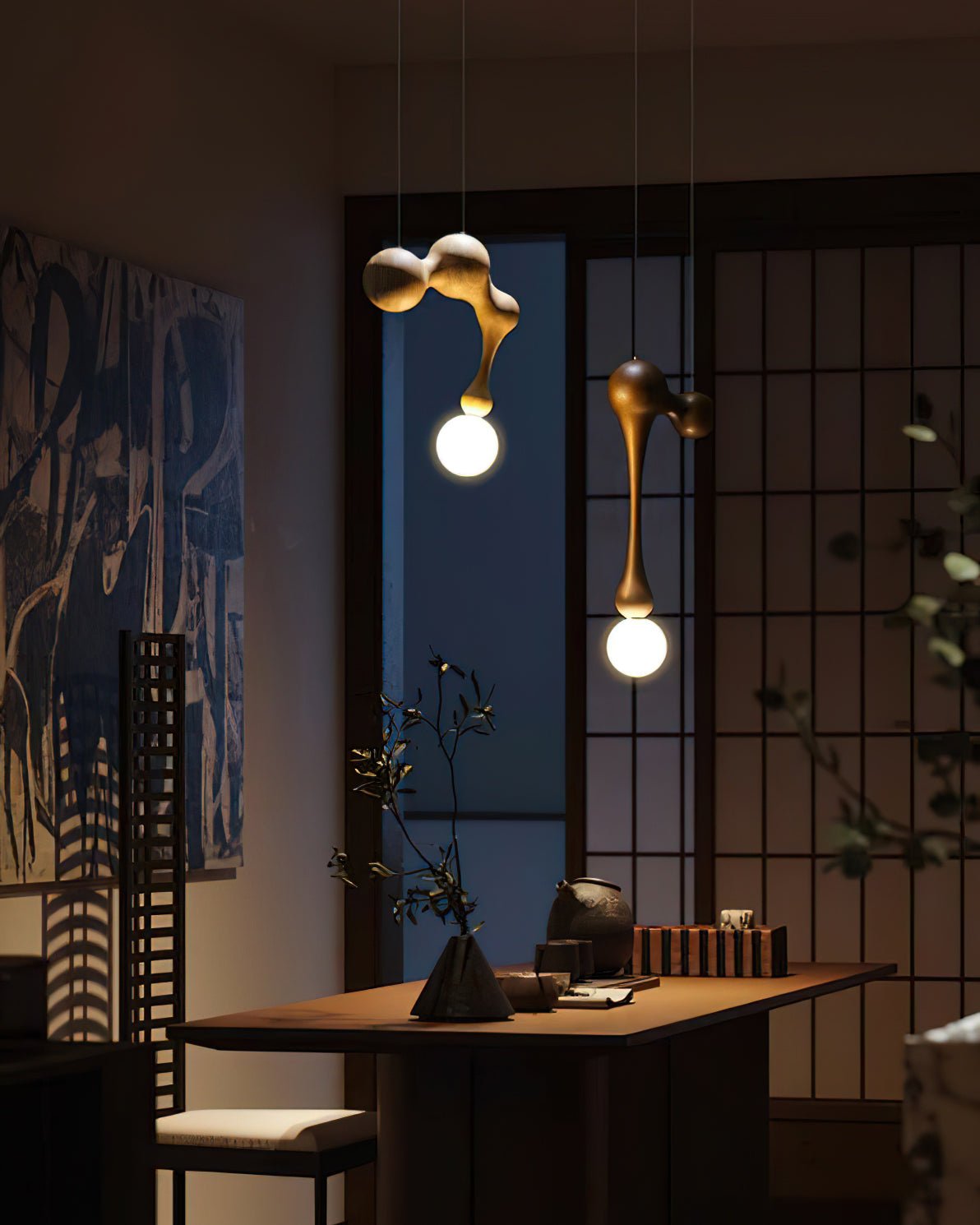 Thaddeus Lampe Pendante en Bois de Luxe - Neutralighting