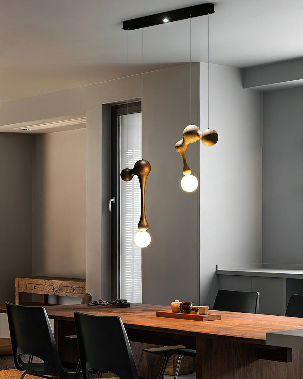 Thaddeus Lampe Pendante en Bois de Luxe - Neutralighting