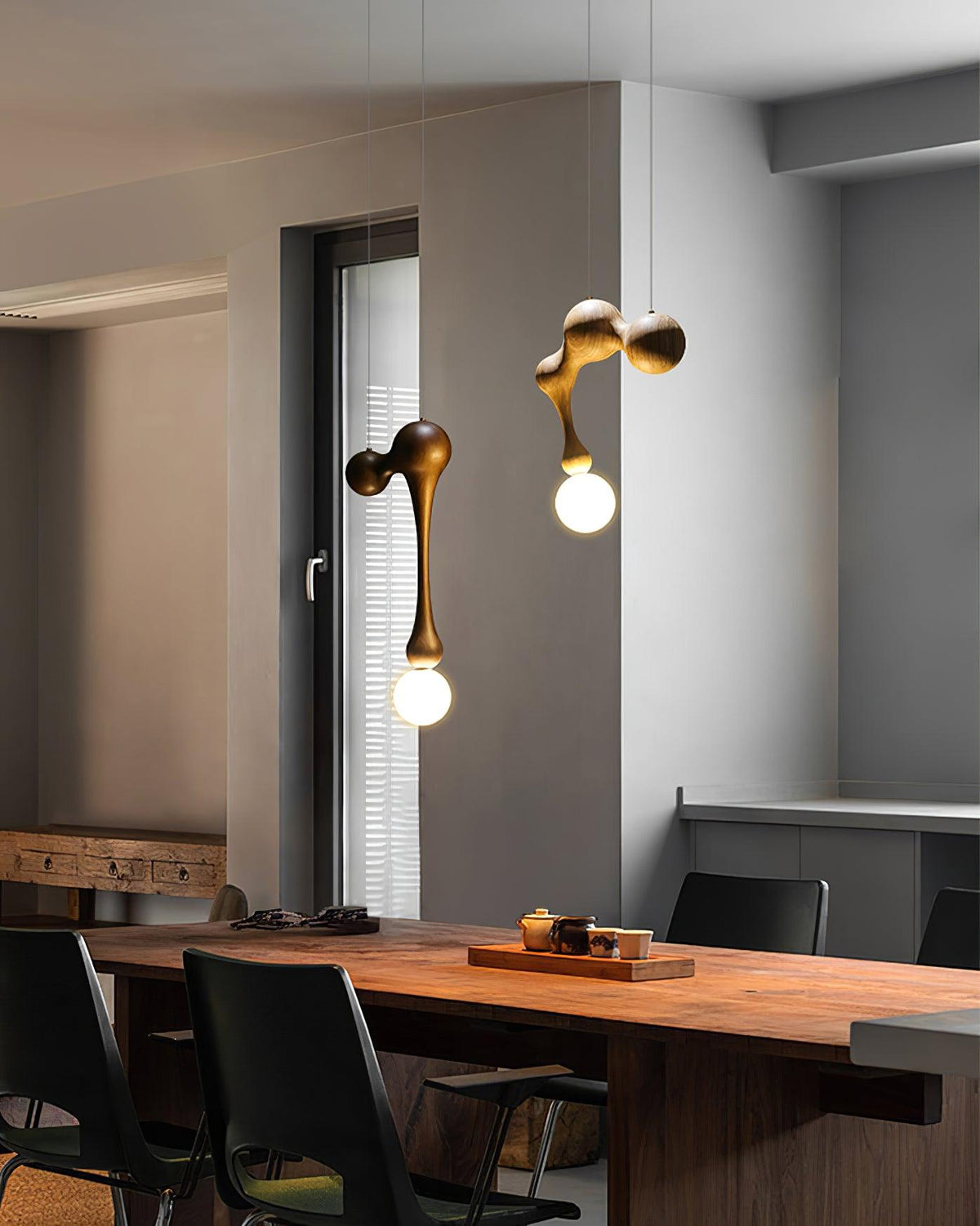 Thaddeus Lampe Pendante en Bois de Luxe - Neutralighting