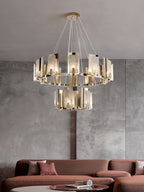 Nyraeila Lustre Métal Albâtre Rond Luxe Postmoderne - Neutralighting