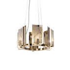 Nyraeila Lustre Métal Albâtre Rond Luxe Postmoderne - Neutralighting