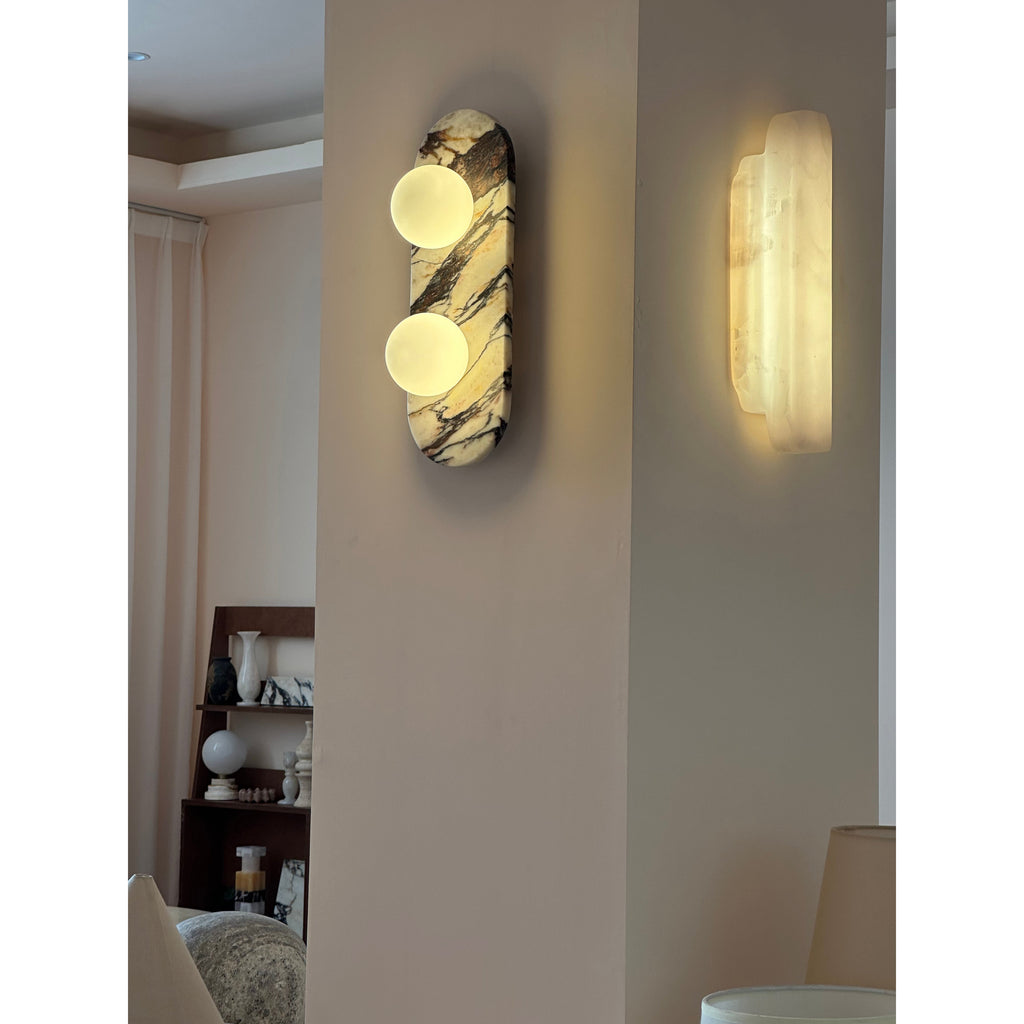 Alvuvyo Élégance Moderne Marbre Applique Murale - Neutralighting