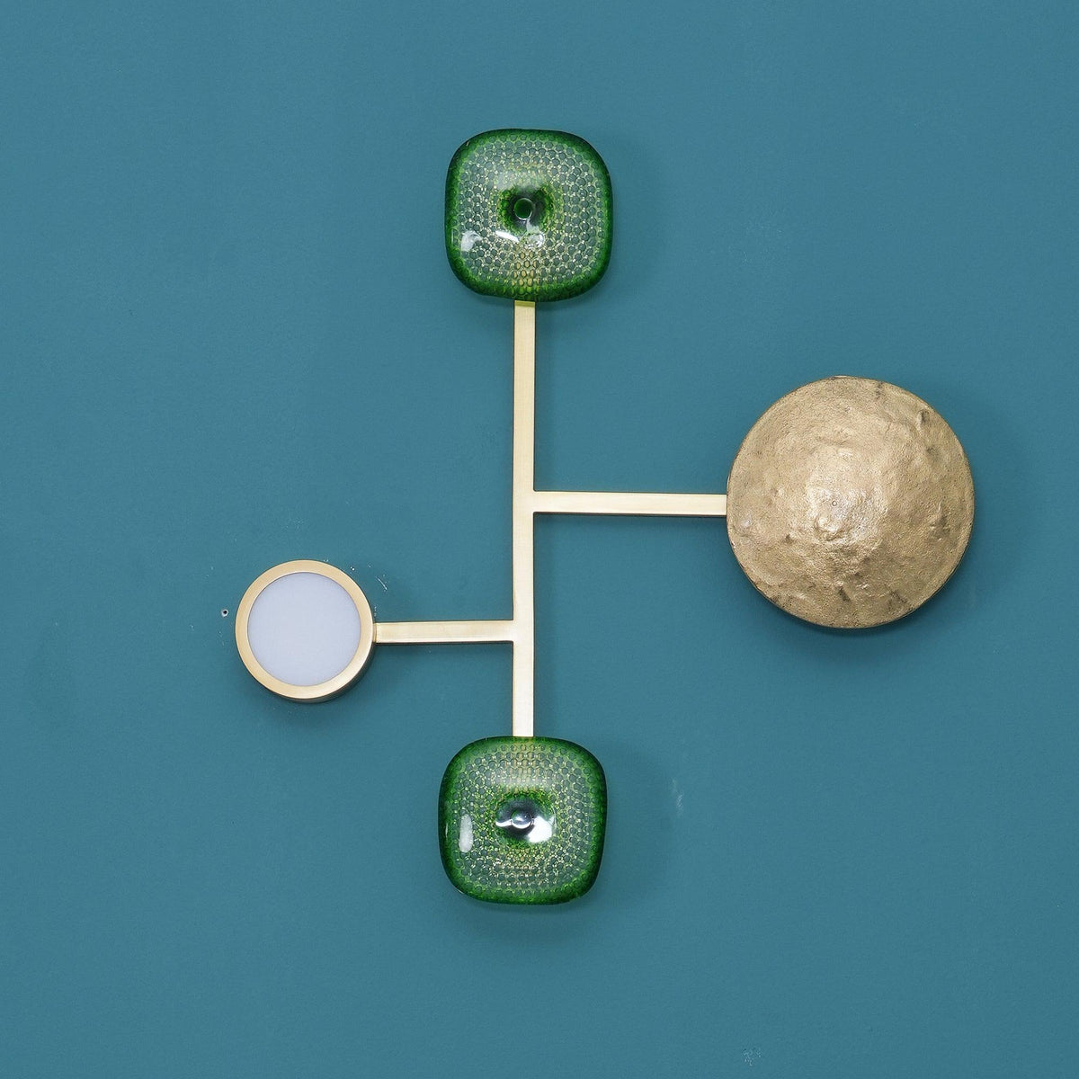 OrbitenApplique Murale en Laiton et Verre Moderne - Neutralighting