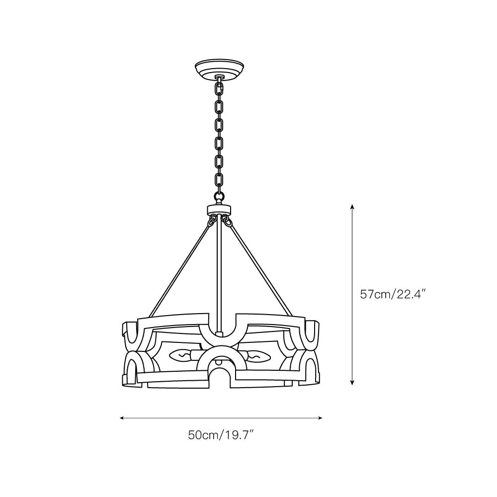 Evelan Lustre Bois Sculpté à la Main Créativité Individuelle - Neutralighting