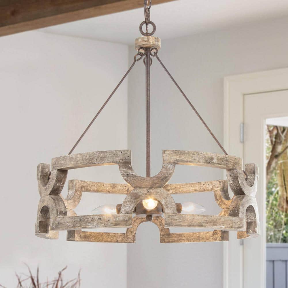 Evelan Lustre Bois Sculpté à la Main Créativité Individuelle - Neutralighting